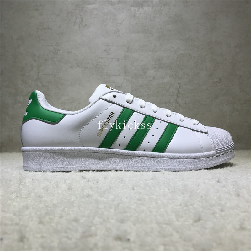 Adidas Superstar White Green BY3722